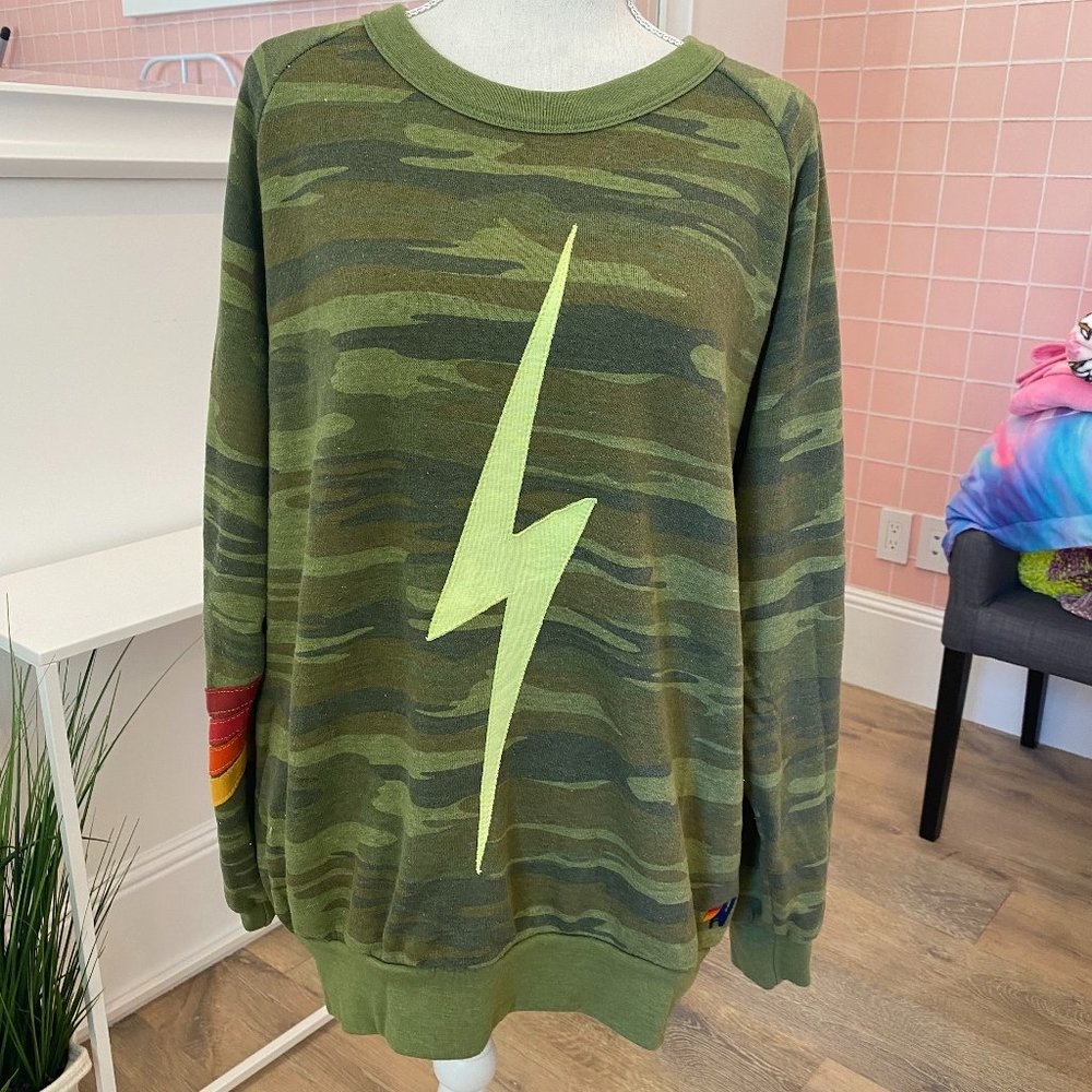 Aviator Nation Camo Crew Neck